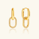 Immer doppelte Ringe Diamantohrringe