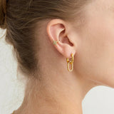 Immer doppelte Ringe Diamantohrringe