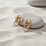 Immer doppelte Ringe Diamantohrringe