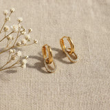 Immer doppelte Ringe Diamantohrringe