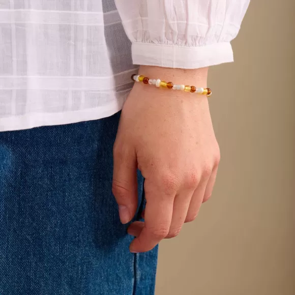 Pernille Corydon Armband Amber Glow, Vergoldet