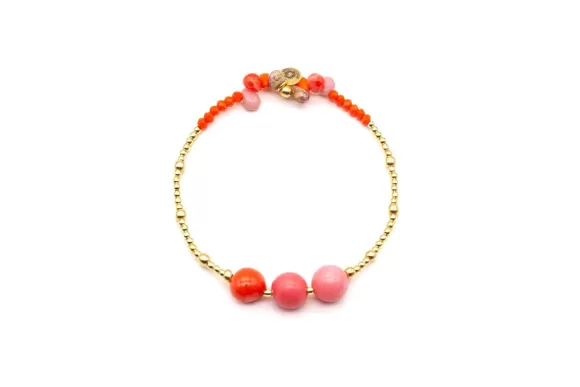 Schmückstück Armband Fine Jewelry 3P Coral, Vergoldet