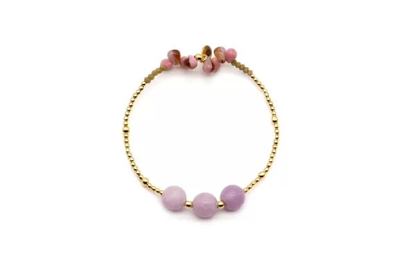 Schmückstück Armband Fine Jewelry 3P Mauve, Vergoldet