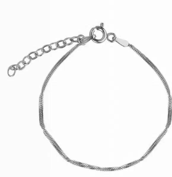 Jeberg Jewellery Armband Lila, Silber