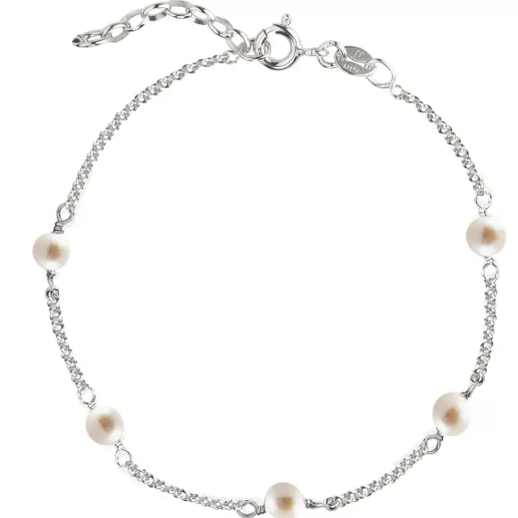 Jeberg Jewellery Armband Love Eye - Freshwater Pearls, Silber