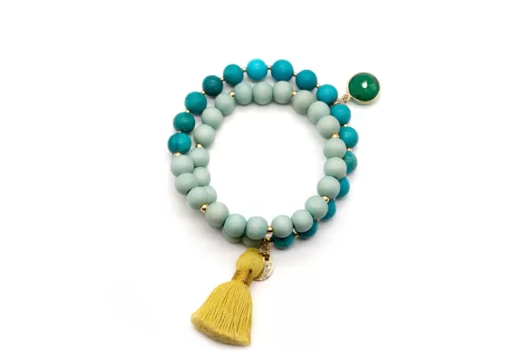 Schmückstück Armband Mala Twin La Mer, Vergoldet