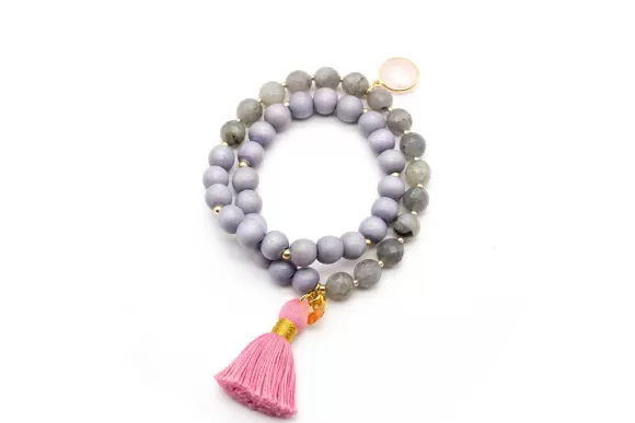 Schmückstück Armband Mala Twin Twilight, Vergoldet