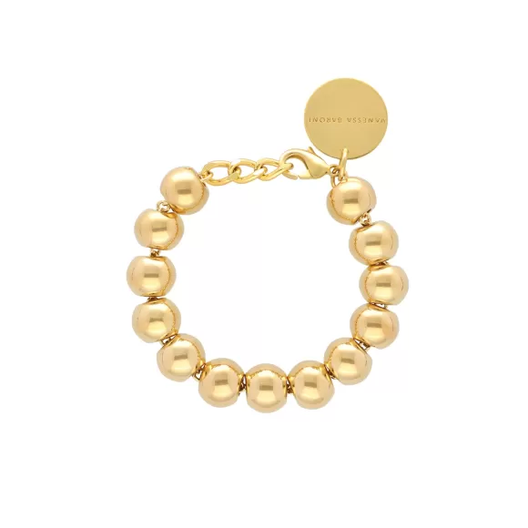 Vanessa Baroni Armband Mini Beads, Gold, Vergoldet