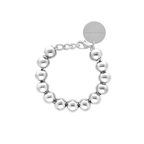 Vanessa Baroni Armband Mini Beads, Silver, Versilbert