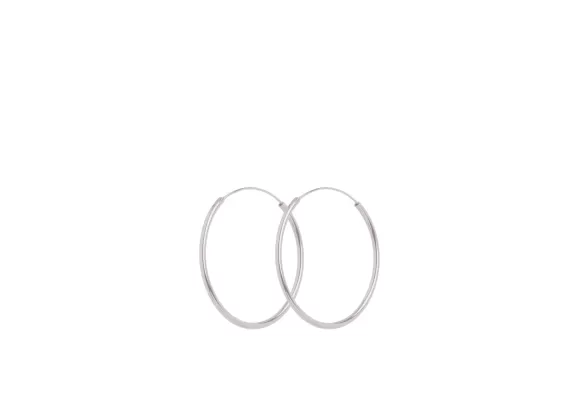 Pernille Corydon Creolen Mini Plain Hoops, Silber