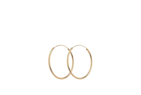 Pernille Corydon Creolen Mini Plain Hoops, Vergoldet