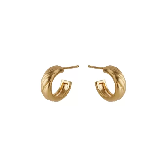 Pernille Corydon Creolen Small River Hoops, Vergoldet