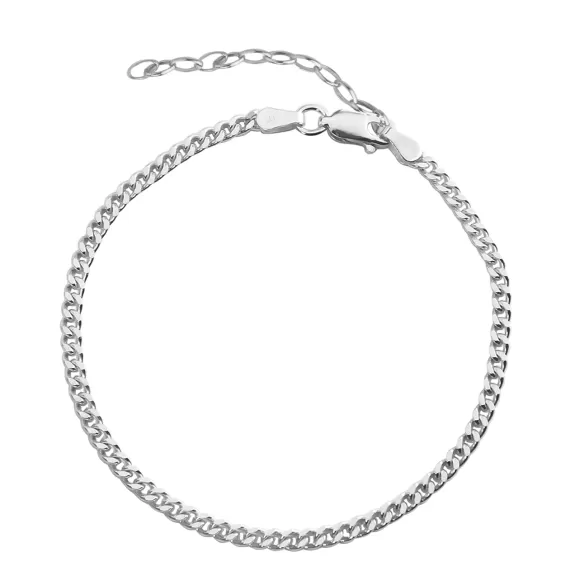 Jeberg Jewellery Fu Kette Saga 3 Mm Panzer, Silber