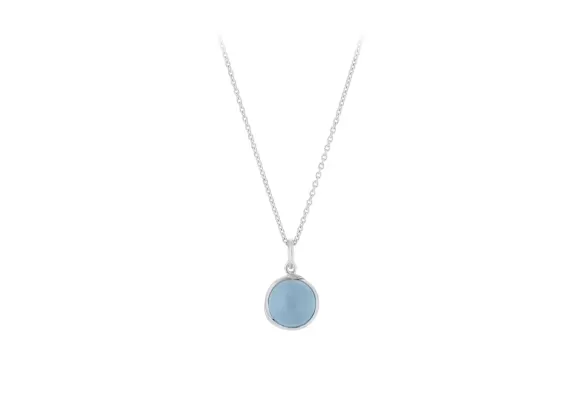 Pernille Corydon Kette Aura Blue, Silber