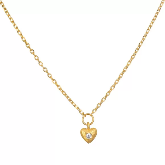 Satya Jewelry Kette Boundless Love Mini Heart Pendant, Vergoldet