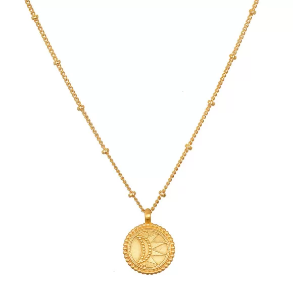 Satya Jewelry Kette Burnished Sky Gold Pendant, Vergoldet