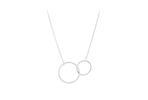 Pernille Corydon Kette Double Twisted, Silber