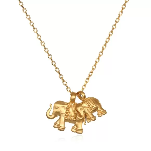 Satya Jewelry Kette Elephant Love, Vergoldet