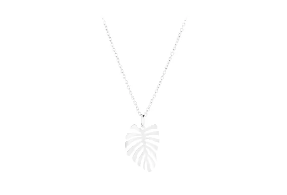 Pernille Corydon Kette Fern Leaf, Silber