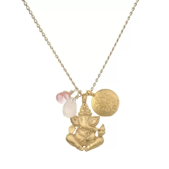 Satya Jewelry Kette Ganesha Hindu God, Loving Harmony, Vergoldet