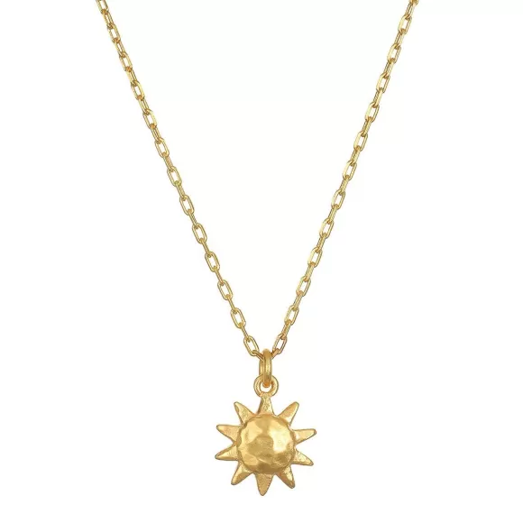 Satya Jewelry Kette Here Comes The Sun, Vergoldet