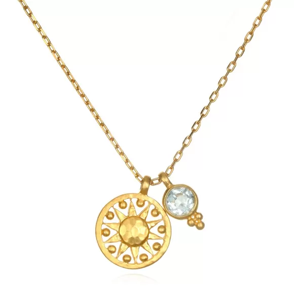 Satya Jewelry Kette Radiate Love Sun, Vergoldet