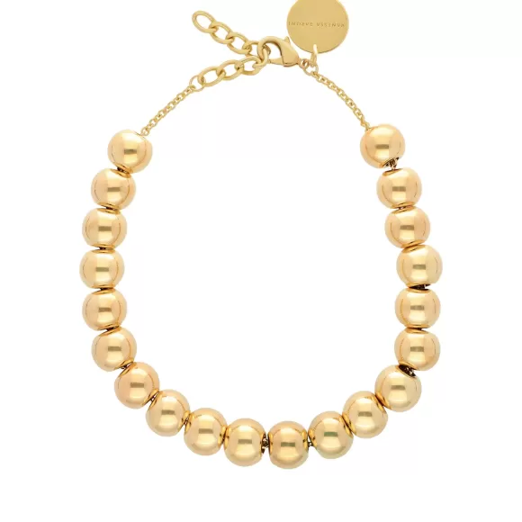 Vanessa Baroni Kette Small Beads Short, Gold, Vergoldet