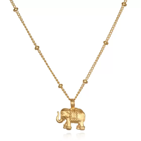 Satya Jewelry Kette Stand In Strength - Elephant, Vergoldet