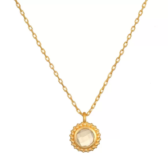 Satya Jewelry Kette Vital Essence Citrine, Vergoldet