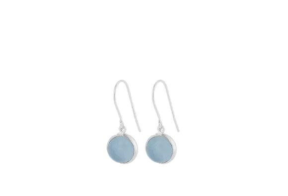 Pernille Corydon Ohrringe Aura Blue, Silber