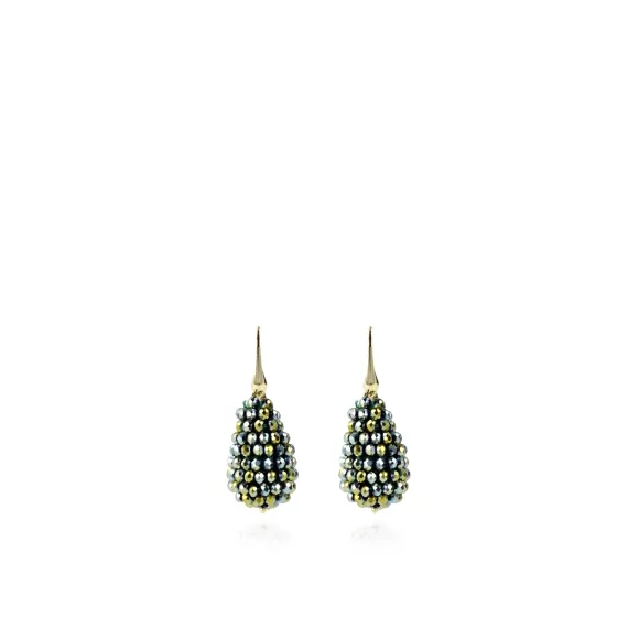 LOTT.gioielli Ohrringe Cone S, Metallic Green, Vergoldet