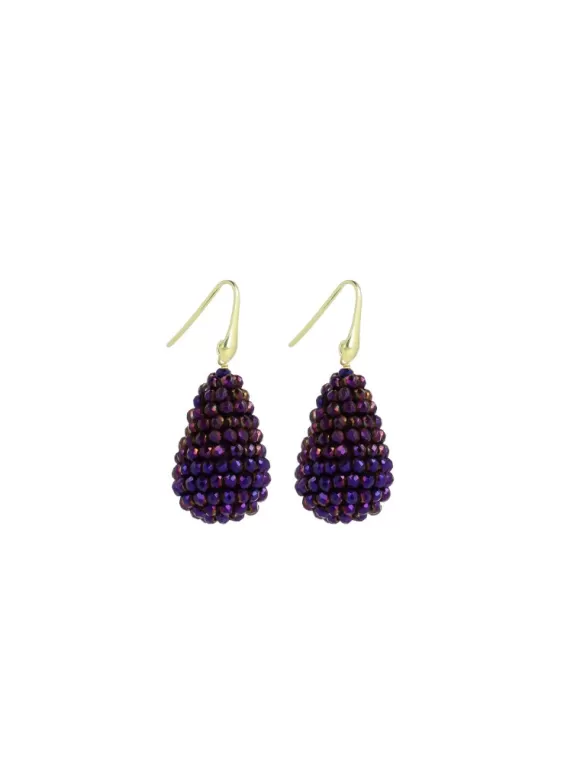 LOTT.gioielli Ohrringe Cone S, Metallic Purple, Vergoldet