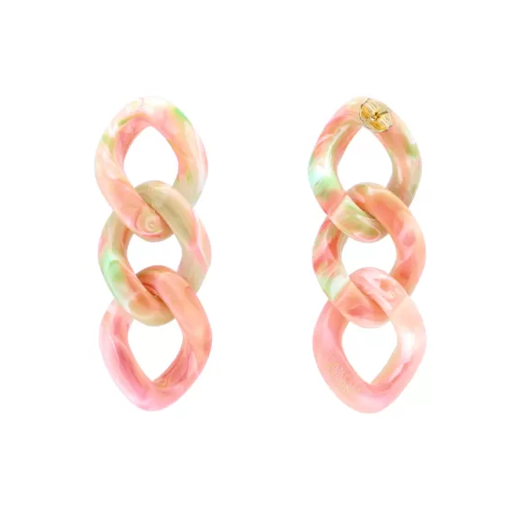 Vanessa Baroni Ohrringe New Flat Chain, Summer Vibe, Vergoldet