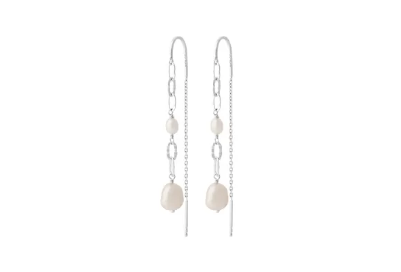 Pernille Corydon Ohrringe Seaside Earchains, Silber