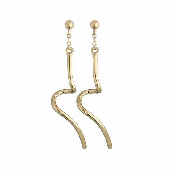 Jeberg Jewellery Ohrringe Twirl Petite, Vergoldet