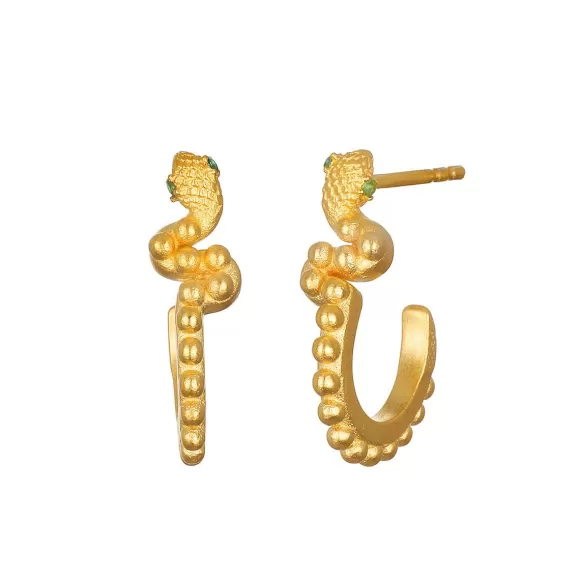 Satya Jewelry Ohrstecker In Constancy Stud Snake, Vergoldet