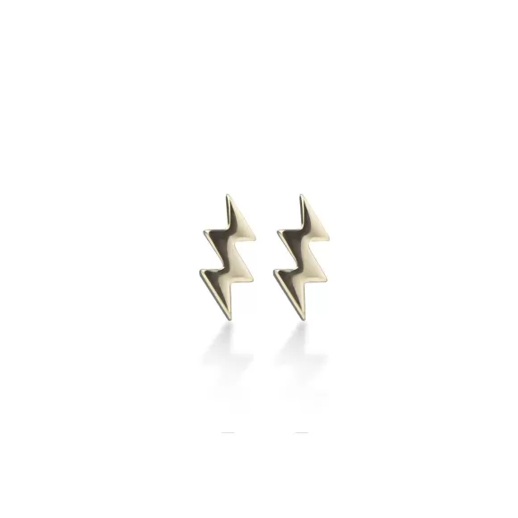 Jeberg Jewellery Ohrstecker Lightning Bolt, Vergoldet