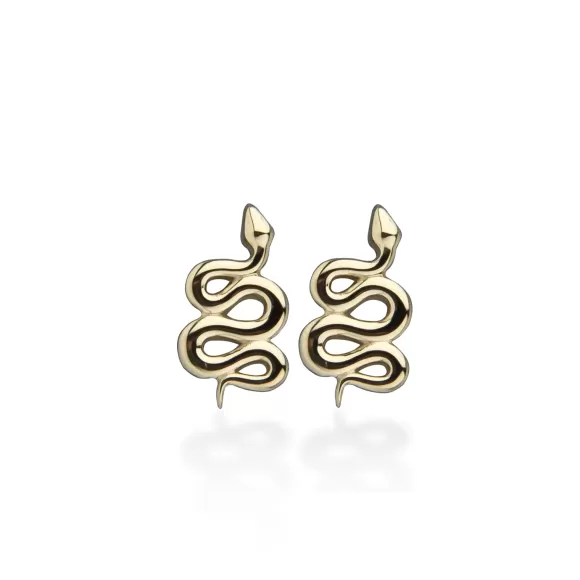 Jeberg Jewellery Ohrstecker Mini Snake, Vergoldet