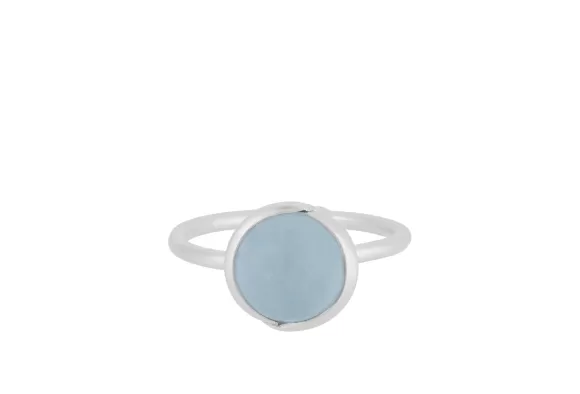 Pernille Corydon Ring Aura Blue, Silber