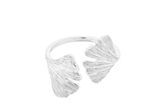 Pernille Corydon Ring Biloba, Silber