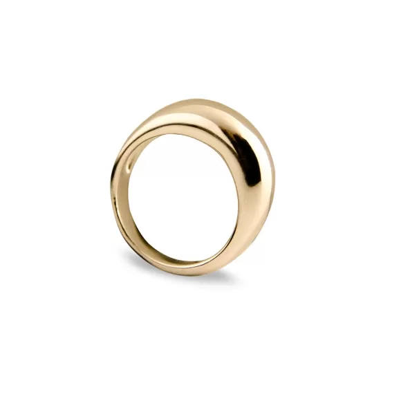 Jeberg Jewellery Ring Dome, Vergoldet