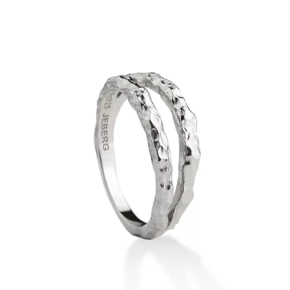 Jeberg Jewellery Ring I Am Gold Double, Silber