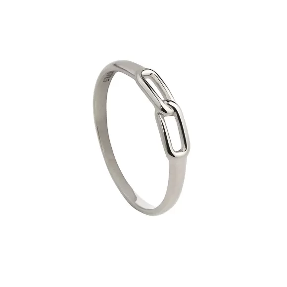 Jeberg Jewellery Ring Love Link, Silber