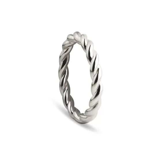 Jeberg Jewellery Ring Twisted, Silber